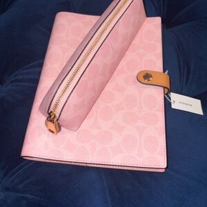 Coach Pink Cosmetic Bag and Case Set